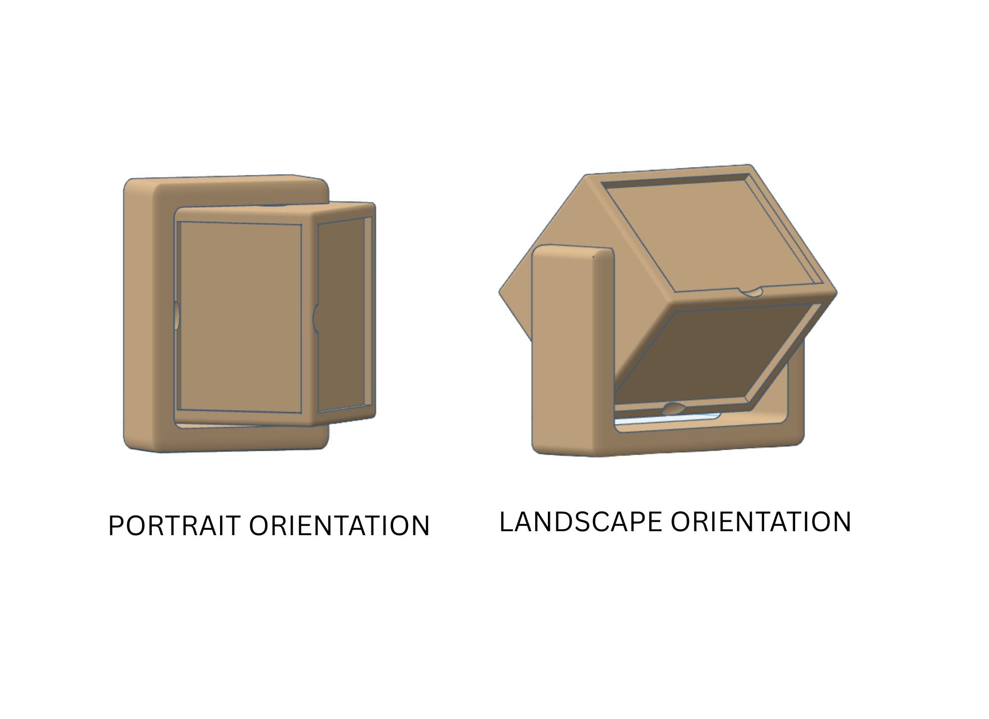 STL - Rotating Cube Frame (Holds 4 Photo Magnets)