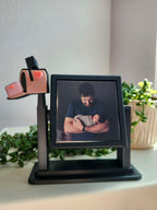 STL - Rotating Cube Frame (Holds 4 Photo Magnets)