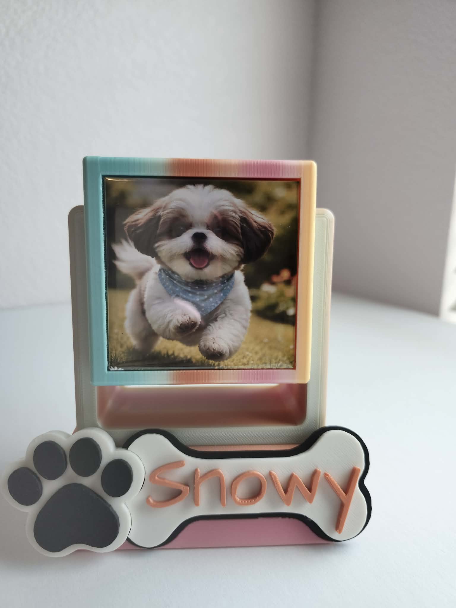Rotating cube frame - Pawfect Memories  (Base and accessories only)