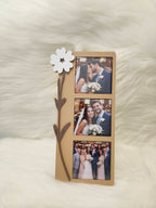 Combo: 3pcs Photo magnets + Floral Inspired Frame