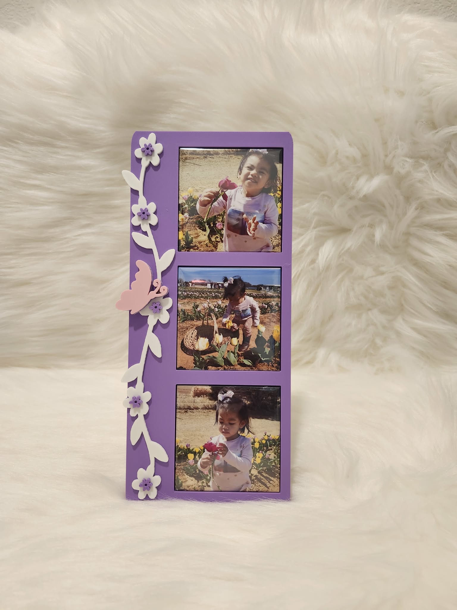 Combo: 3pcs Photo magnets + Floral Inspired Frame