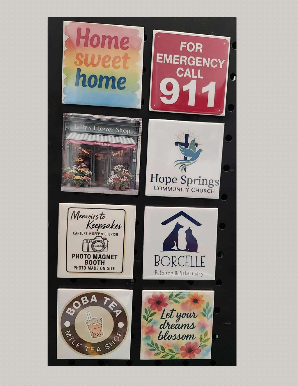 2.5 x 2.5" Photo magnet (min order of 3 magnets)