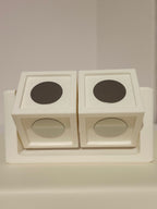 Rotating Cube Frame -  Double   (Holds 8 Photo Magnets)