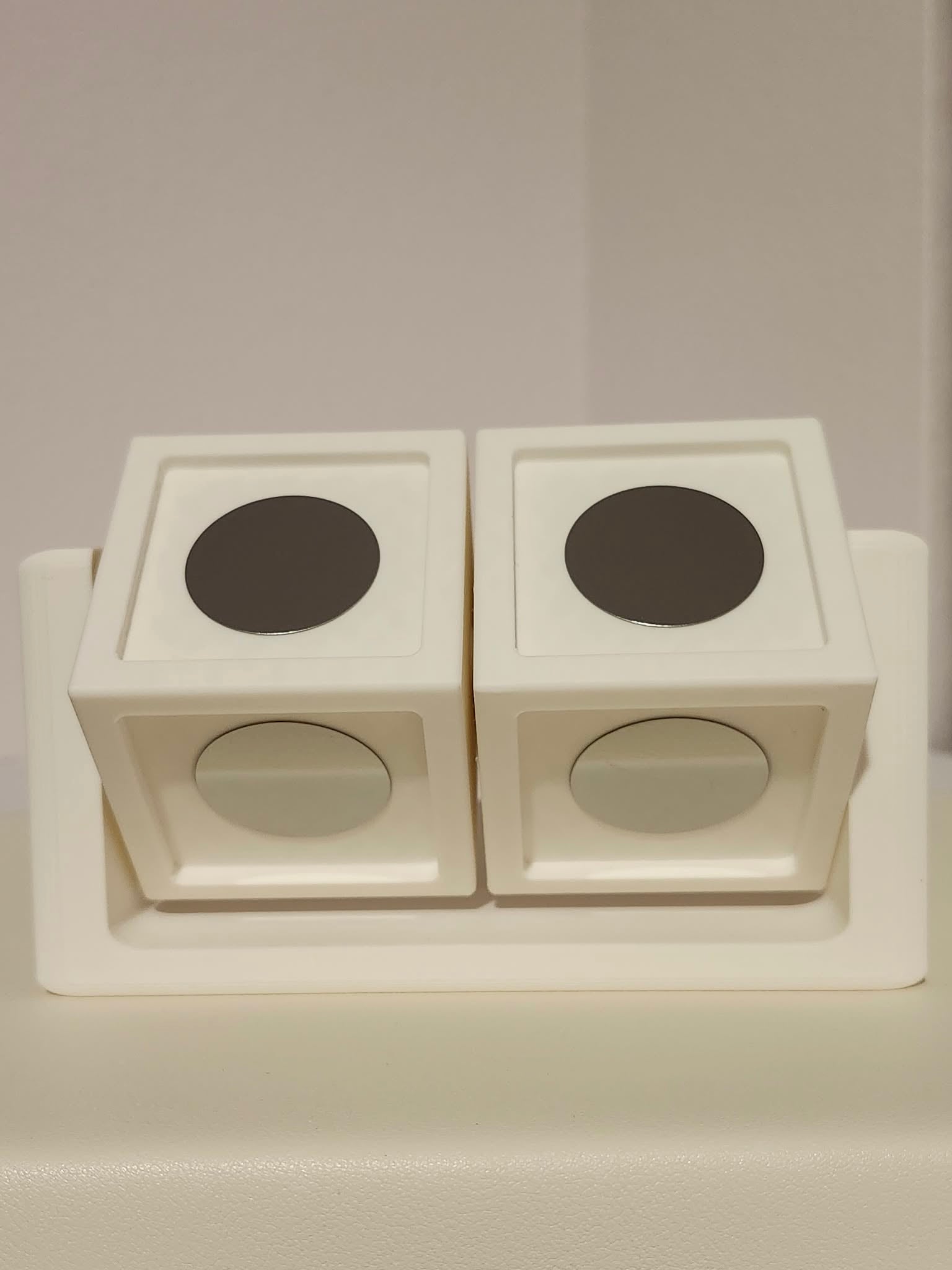 Rotating Cube Frame -  Double   (Holds 8 Photo Magnets)
