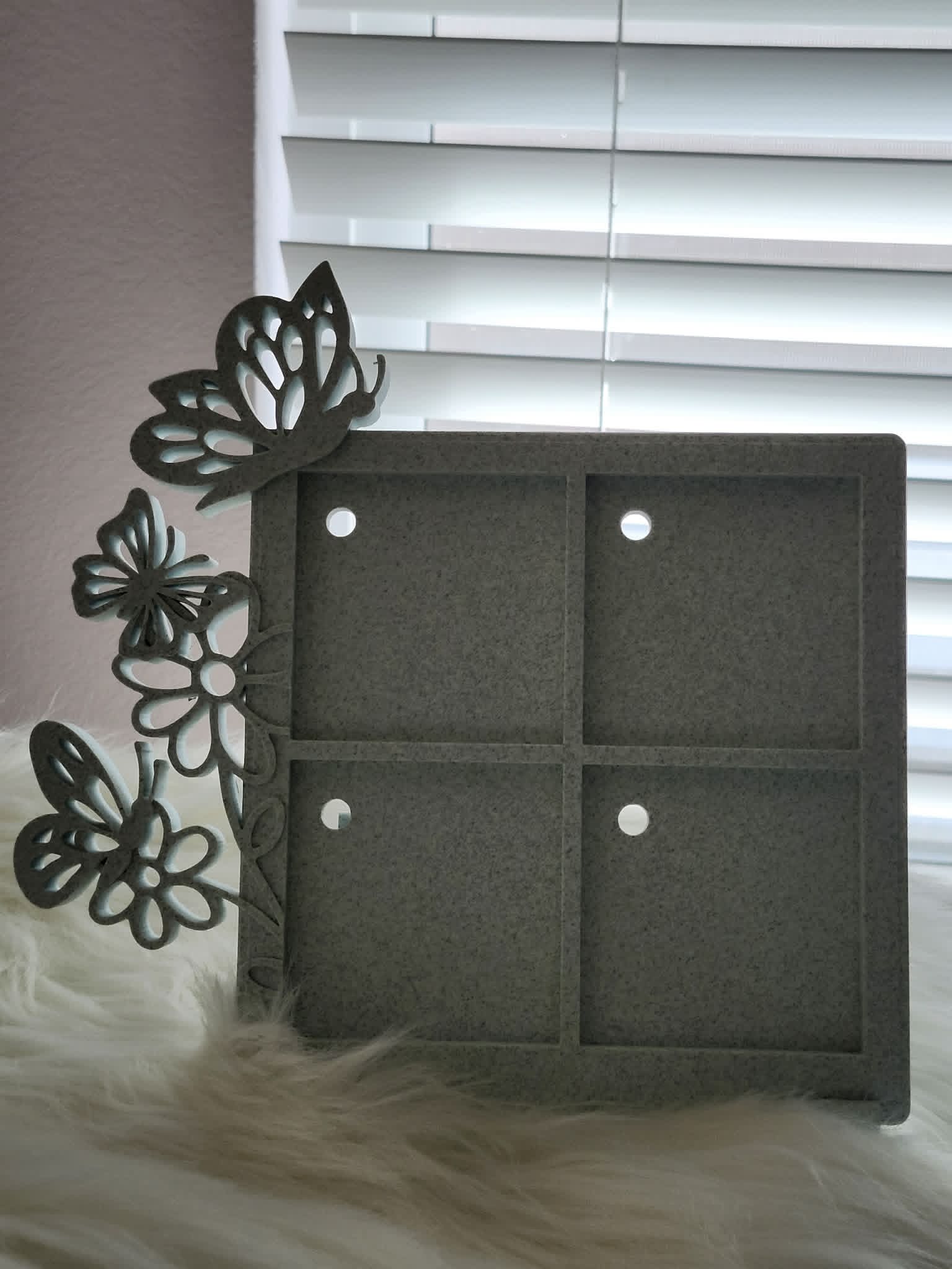 STL - ButterflyFlower Frame