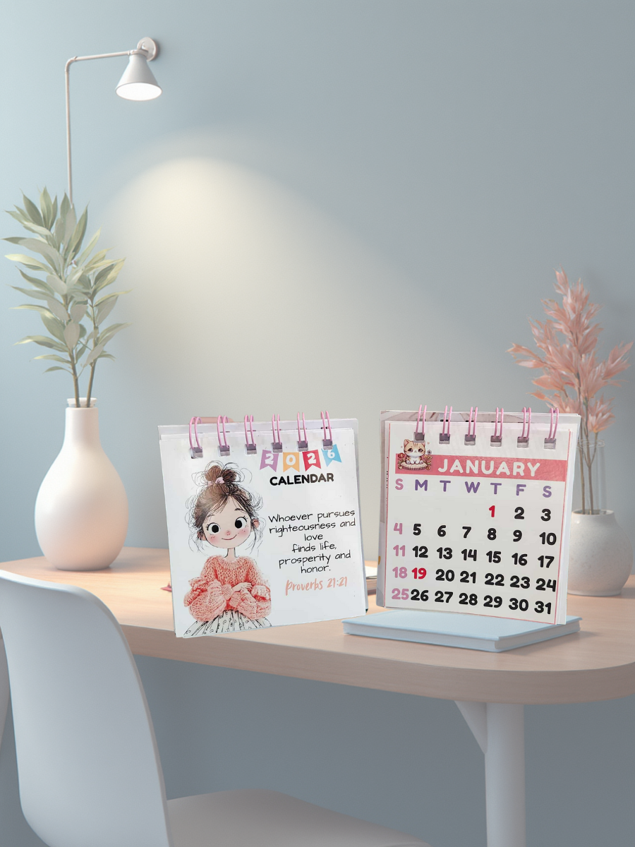 Desktop calendars 3.5 x 4"