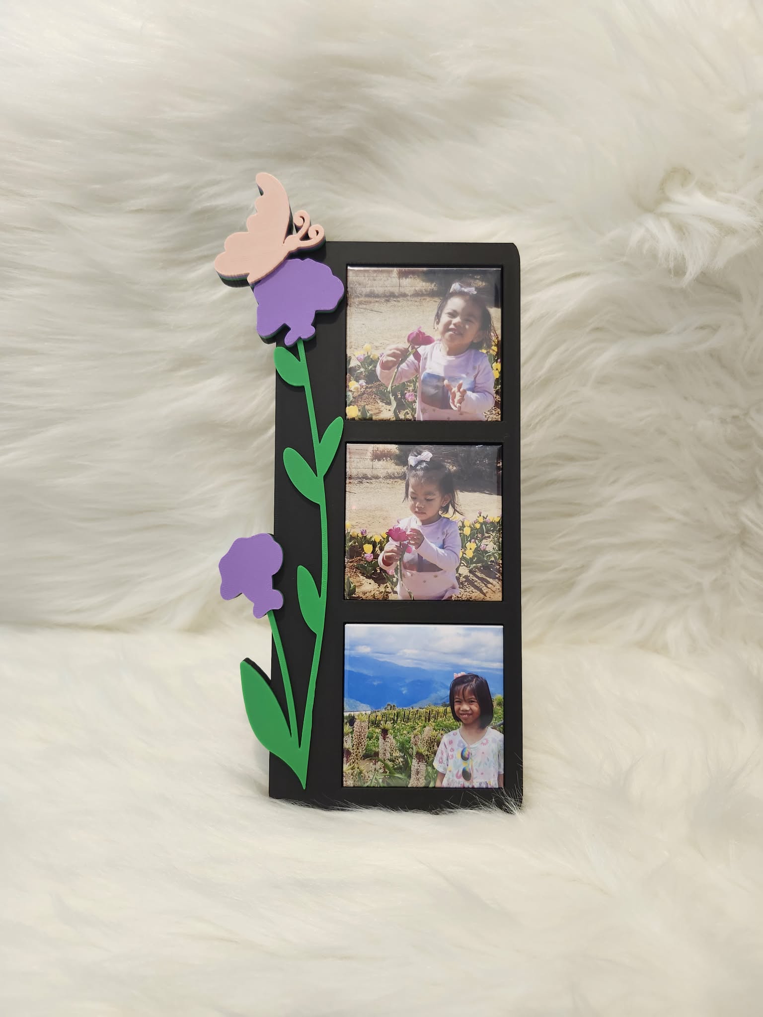 Combo: 3pcs Photo magnets + Floral Inspired Frame