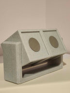 Rotating Cube Frame -  Double   (Holds 8 Photo Magnets)