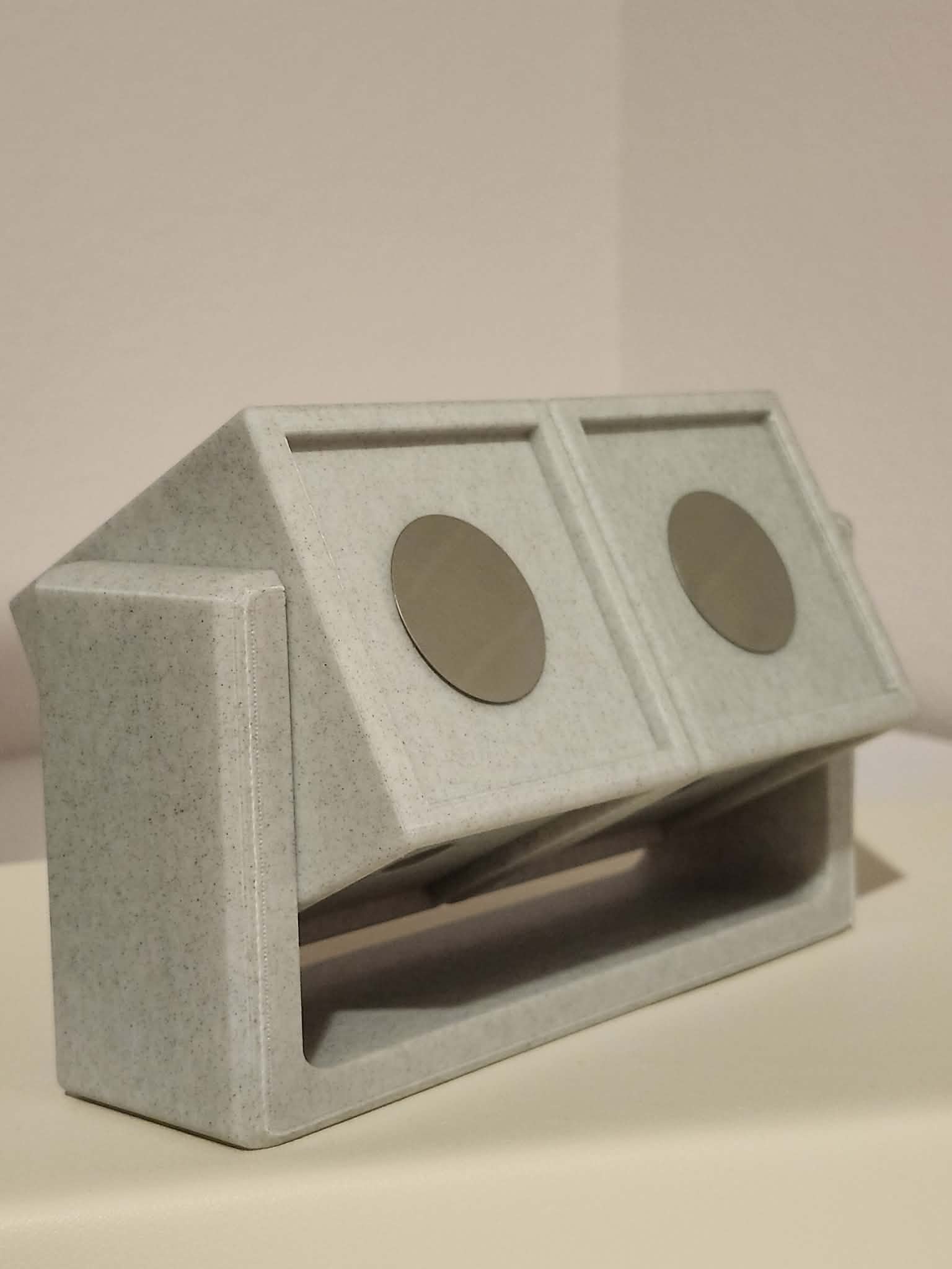 Rotating Cube Frame -  Double   (Holds 8 Photo Magnets)