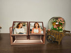 Rotating Cube Frame -  Double   (Holds 8 Photo Magnets)