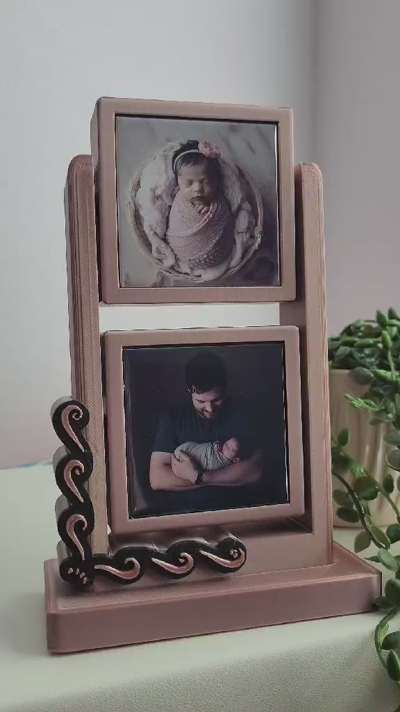 STL-Tower Rotating Frame – Double Sided (Holds 4 Photo Magnets)