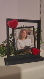 Frame with heart accents