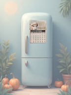 Magnetic calendar 3x4"