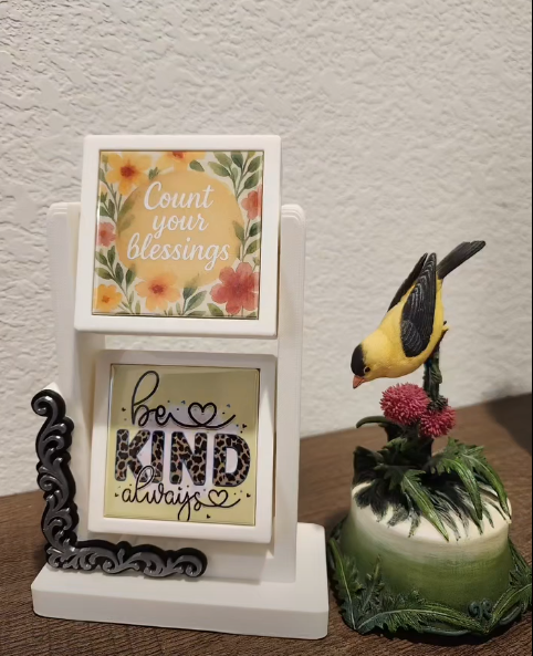 Rotating Frame Tower – Double Sided (Holds 4 Photo Magnets)